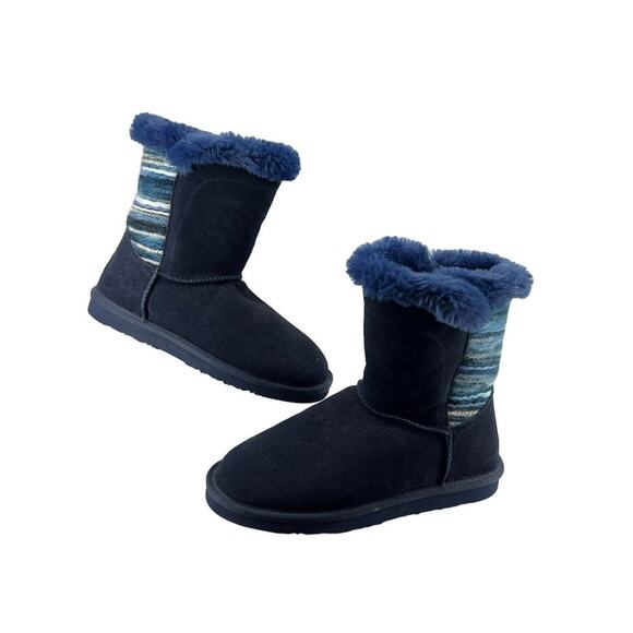 Lamo Water And Stain-resistant Suede Boots Willow Faux Fur Lining Womens 10 - Picture 1 of 9